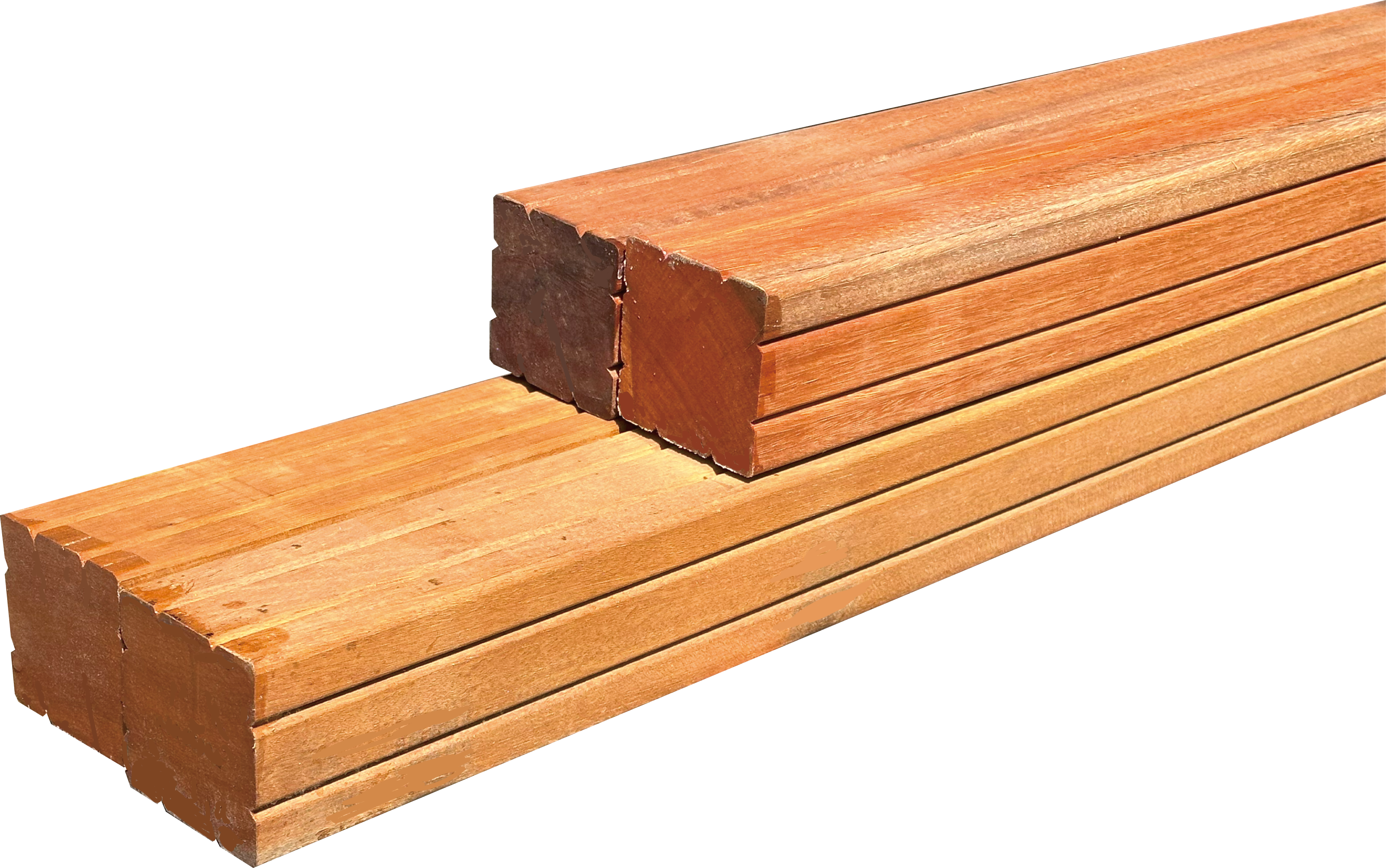 セランガンバツ 2リブ 4面プレナー仕上げ 厚み70mm x 幅70mm x 長さ2100mm