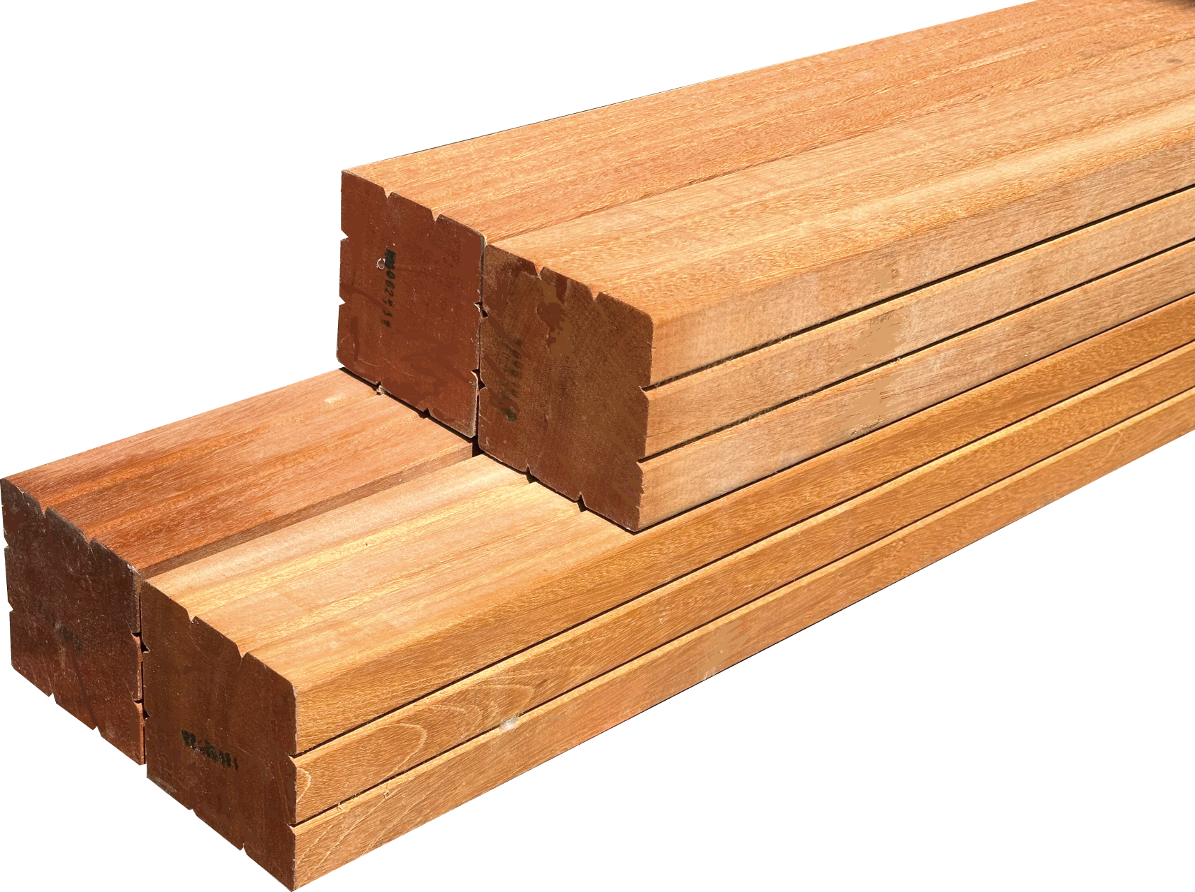 セランガンバツ 2リブ 4面プレナー仕上げ 厚み90mm x 幅90mm x 長さ3300mm